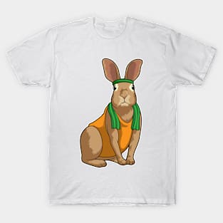 Rabbit as Runner with Towel T-Shirt